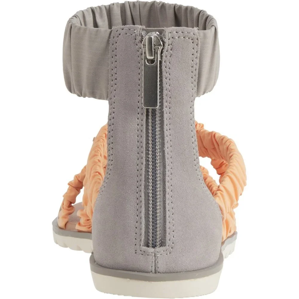 NIB Sorel Women's Sandals in Gray and Peach Sz 11